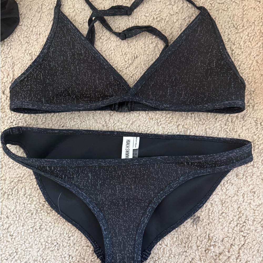 Women's Black Sparkle Bikini Set